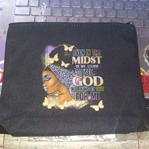 Beautiful African-American Print Double-sided Mini Travel Pouch
